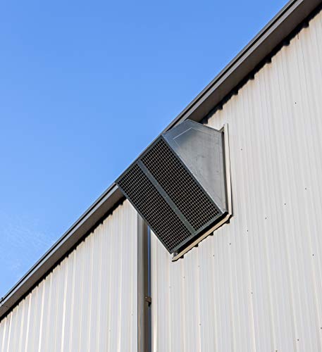 Wall Propeller Direct Drive Fan For Applications Requiring Large Air Volumes. Includes Wall Box With Guard Screen, 0.75 Hp 115 Volt Single Phase Motor, 1800-2600 Cfm (Wp-18) #TOP3