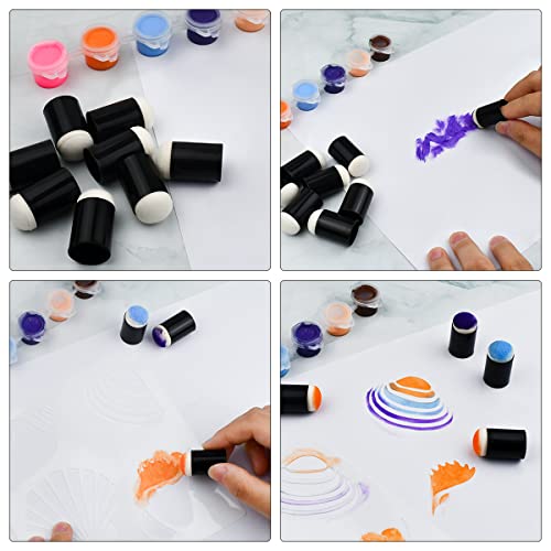 30 Pcs Craft Finger Sponge Daubers Drawing Project Finger Painting Sponge Set For Card Making, Painting, Stamping, Ink #TOP2