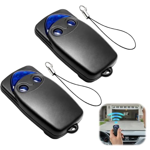 433,92 MHz Telecommande Portail Compatible avec Nice FlO2r-s, 2 Pièces Bip Portail à 2 Canaux Télécommandes Porte de Garage pour Automatisé pour FlO2r-s...