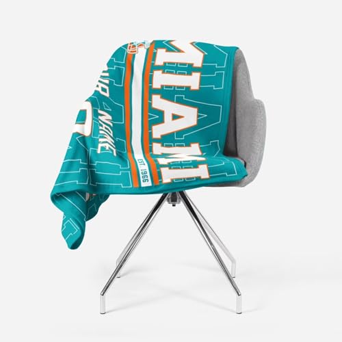Image of ANTKING Miami Throw Blanket for Men Women Boy Custom Name and Number Gifts