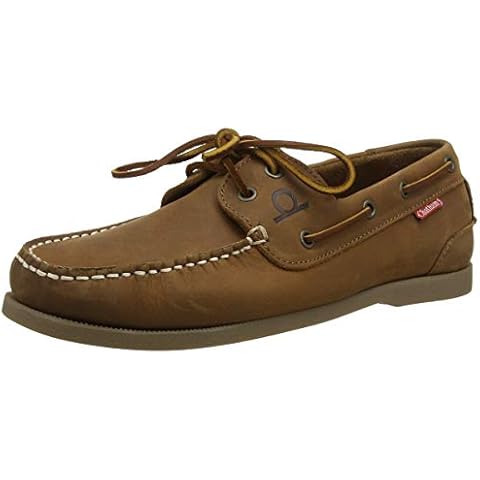 Galley II Dark Tan Premium Leather Boat Shoes-10 Cover