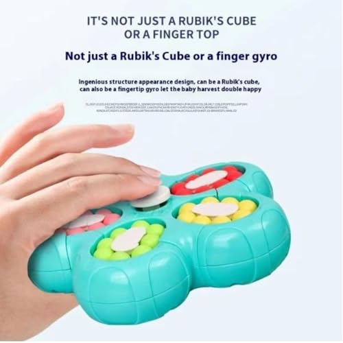 Image of Rotating Magic Bean Decompression Rotating Small Beads Magic Cube Toys for Kids Puzzle Educational Toys for Kids (Random Color) (Magic Bean Game 3)