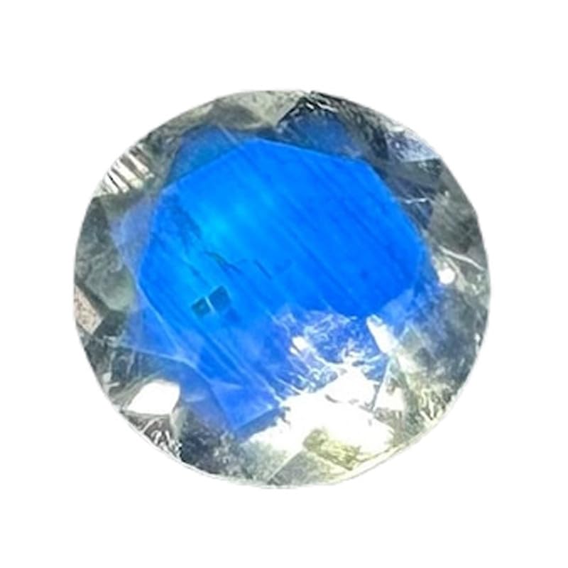 Pierre de lune naturelle arc-en-ciel 7mm ronde pour création bijoux DIY