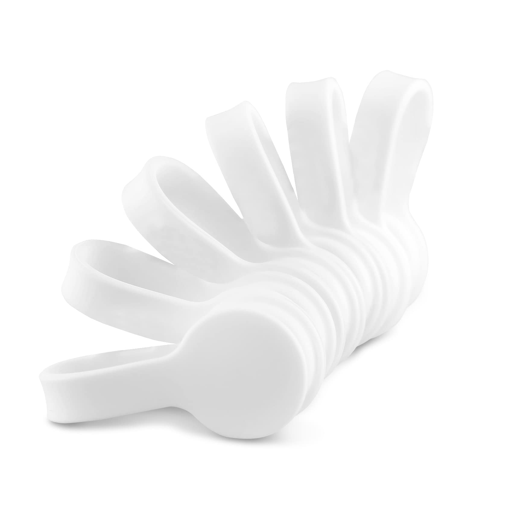 Viaky 6PCS Silicone Cable Straps Reusable Twist Noticeboard Fridge Magnets Ties Earbuds Cord Winder Wrap Bookmark Clips Wire Organizer In Office, Home