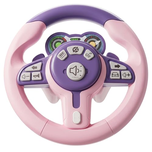 Volante para niños con rotación 360 y sonidos educativos para casa