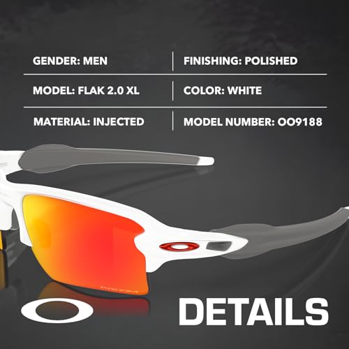 Oakley OO9188 FLAK 2.0 XL - Polarized/Non-Polarized - Rectangle Sunglasses with Official Eyewear Kit Bundle2