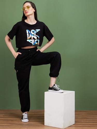 Image of Globus Women White Printed Boxy Fit Casual T-shirt-3638274001