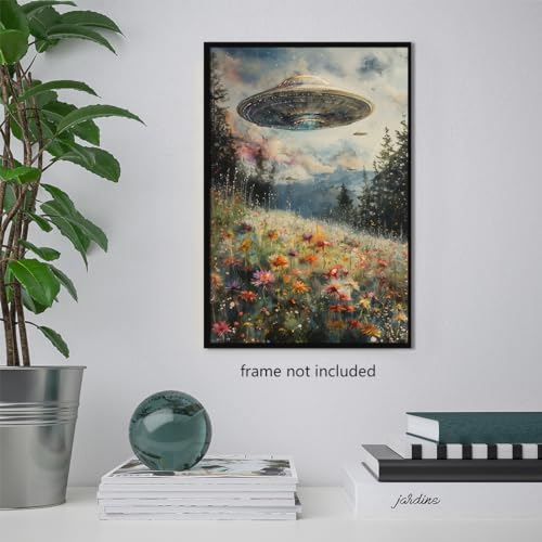 Generic Ufo Surreal Art Print, Alien Abduction Poster thumb #3