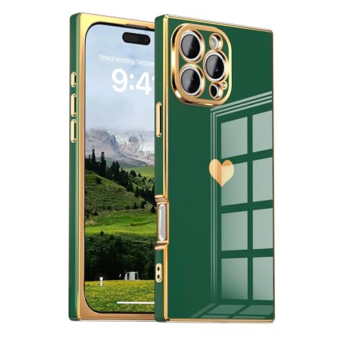 Coque iPhone 17 Pro Max IAIYOXI rectangulaire à motif cœur chic