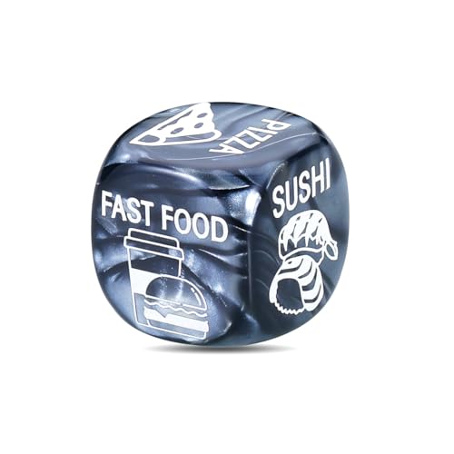 Date Night Ideas, Food Decision Dice, Cool Mens Valentines Gifts Funny Valentines Day Gifts for Him Funny Decision Dice Gift Wedding Gifts for Newlyweds Dice Games Anniversary Birthday Gifts for Gf Bf