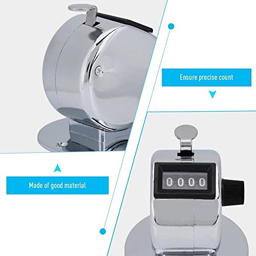 KAIAIWLUO Handzähler Zähler,2 PCS 4-Stellige Zähler Klicker Fingerzähler Digital Zähler Klicker Zähler Klicker Counter Hand-Hlick-Zähler für Personenzähler Coaching Stricken Golf und Reihenzähler