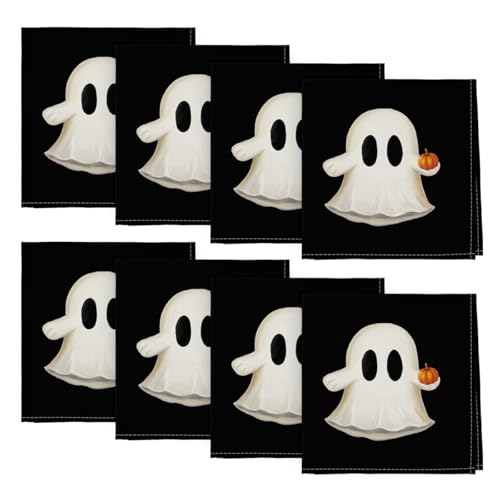 Servilletas de Tela Halloween Horaldaily 18x18 Pulgadas Pack 8 miniatura 1