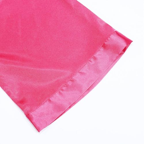 Baby Girls' One-Piece Set Summer Unisex Silk Satin Sleepwear Outfits Classic Hooded Robe Pajamas with Belt4