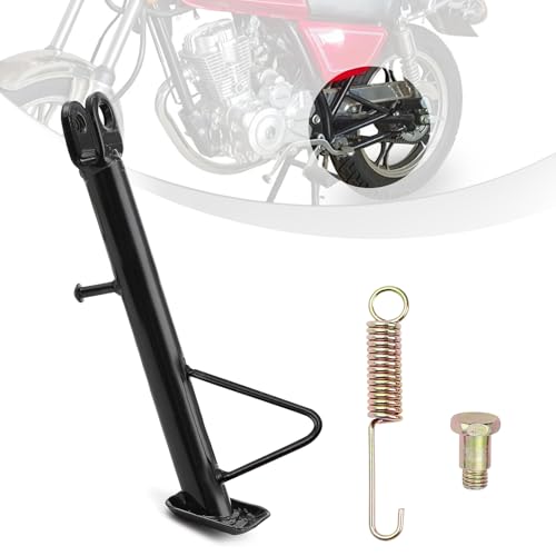 Image of Mokuo Dirt Bike Stand,Motorcycle Kickstand, Scooter Mopeds Side Stand in Iron Material Compatible with Most Dirt Pit Bike Scooter Mini Bike, Height of 18.9cm Above Ground