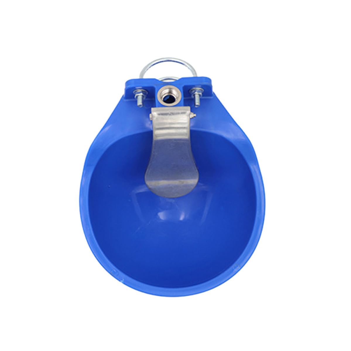 Ciotola d'Acqua Blu in Plastica per Bestiame e Cani, Abbeveratoio Grande per Uso Agricolo, Facile da Pulire e Automatica