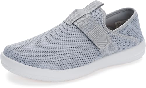 WHITIN Mens Water Shoes Size 13 Quick Dry Summer Aqua Slip On Mesh Walking Fashion Casual Travel Tennis Sneakers Grey 47