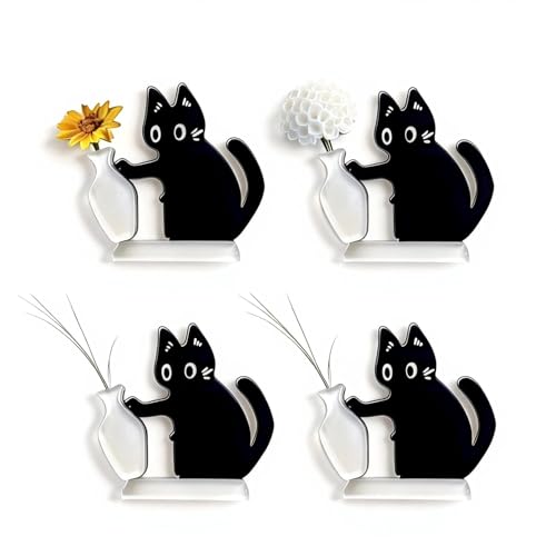 Porta Bigotes de Gato Magnético de Acrílico - Set de 4