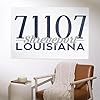 Lantern Press 36x54 Inch Giclee Print, Shreveport, Louisiana, 71107 Zip Code (Blue) #1