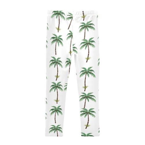 Kids High Waist Palm Tree Leggings for Toddler Girls 4T 202b33102