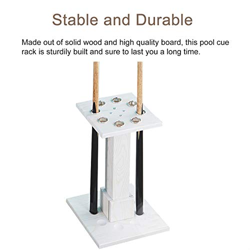 Support de rangement de billard en bois blanc au fini de haute qualité