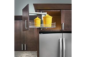 Rev-A-Shelf Chrome 15 Appliance Organizer, Storage Solution Above Fridge