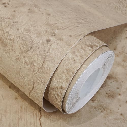 WADILE Beige Concrete Wallpaper 15.7 in * 118 in, Cement Contact ...