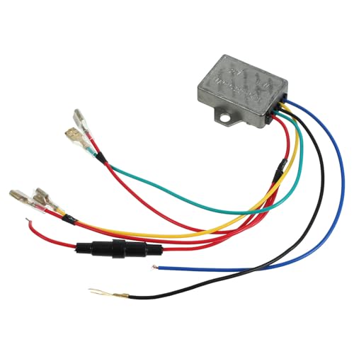 CHILDWEET Regulador rectificador de bocina para Motocicleta Kit estabilizador multialtavoz plástico Negro para Accesorios de vehículos eléctricos