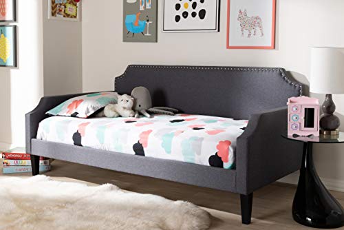 Baxton Studio Daybeds, Twin, Grey #TOP1