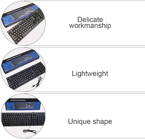 ARTIBETTER Wired USB Keyboard and Mouse Combo Arabic Letter Keyboard with Fast Response Mouse Full Size Computer Accessories for Home Office Daily Use image 4