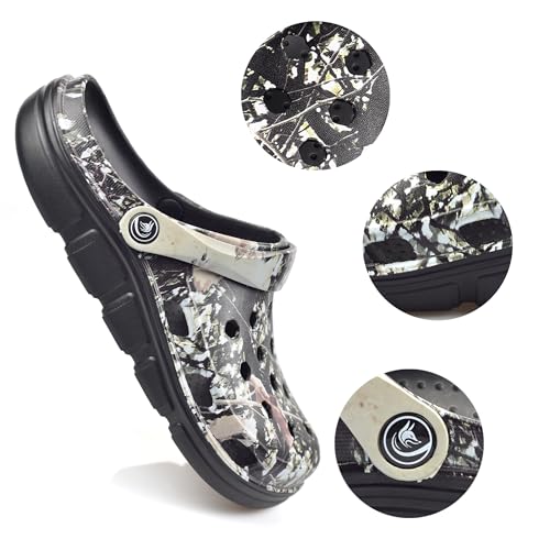 Image of PIMIO Garden Clogs for Women and Men,Slip On Work Shoes with Arch Support,Womens Mens Quick-Dry Water Shoes Casual Sandals,Comfortable Slippers