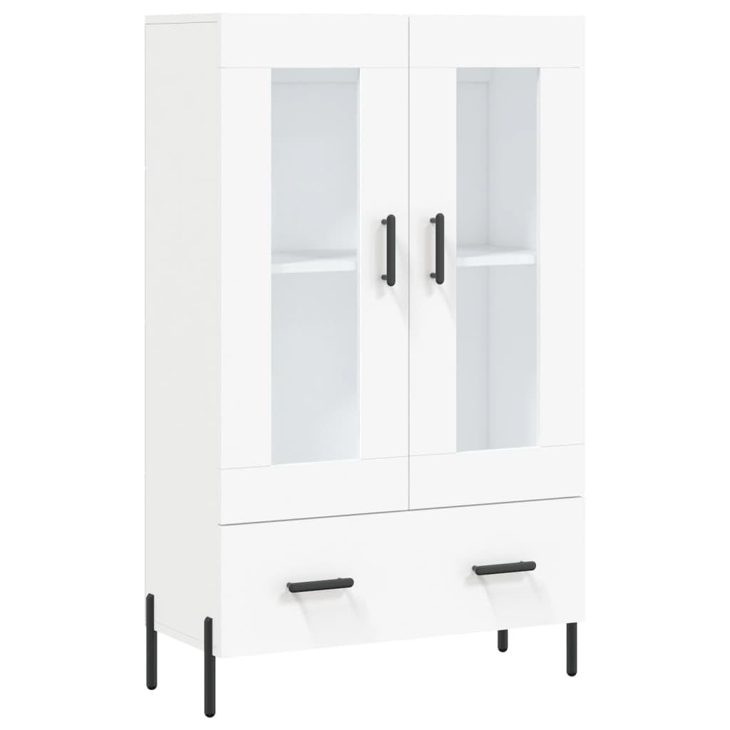 Vidaxl (White) Highboard Sideboard Storage Cabinet Side Cabinet Engineered Wood White