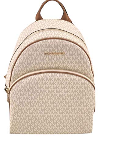 MICHAEL Michael Kors Abbey Jet Set Large Leather Backpack (Vanilla 2018)
