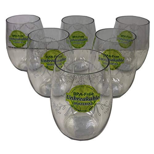 アームカンパニー ワイングラス ステムレス ガーランドデザイン クリア 450ml 割れにくい トライタン製 食洗機対応 DITR0710AC6 6個入1個セット