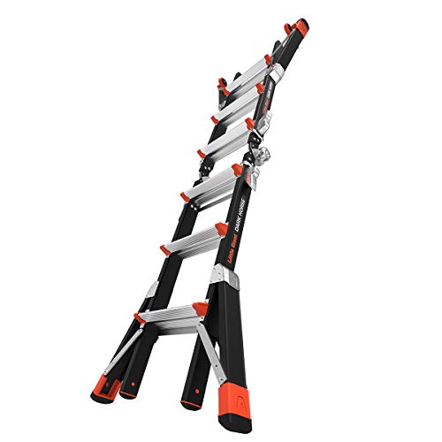 Little Giant Ladders, Dark Horse, M13, 7-11 foot, Multi-Position Ladder, Fiberglass, Type 1AA, 375 lbs weight rating, (15143-001)