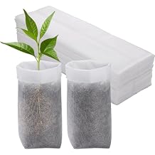 Cosweet 11.6H Deep Nursery Grow Bags, Non-Woven Fabric Planting Pots for Indoor and Outdoor Garden Growing Seedlings Vegetables Flowers Fruits 60 PCS