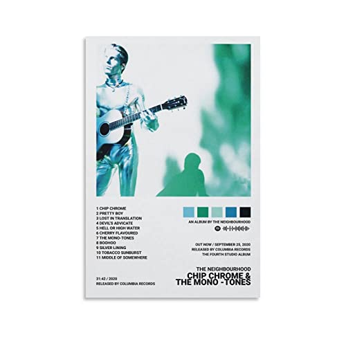 Poster sur toile The Neighbourhood Chip Chrome sans cadre deco 60x90 cm