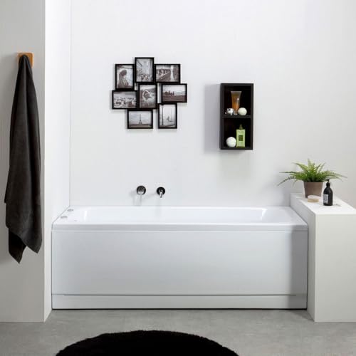 Kiamami Valentina - Baignoire balnéo rectangulaire en acrylique blanc Ester