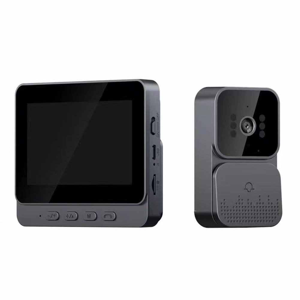 Campanello video intelligente 1080P con display IPS da 43 pollici, citofono wireless e visione notturna per la casa