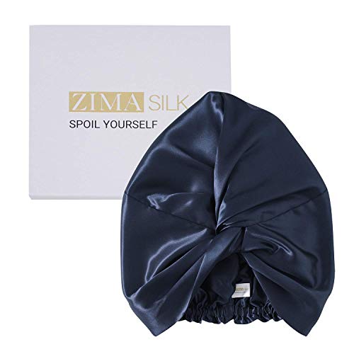 Bonnet de nuit en soie naturelle pour protéger ses cheveux pendant le sommeil et sublimer ses boucles