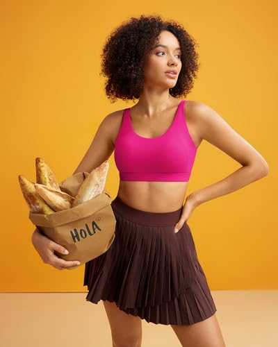 Image of RUNNING GIRL Sports Bra for Women High Support, Molded Cup Supportive High Impact Sports Bras with Sewn in Pads