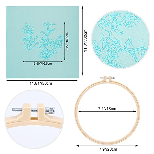 MWOOT DIY Embroidery Full Series Kits are Suitable for Adult Beginners Cross Stitch Kits with Flowers and Birds Pattern - Image 3