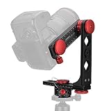 aqxreight Panoramiczna Głowica Szybkozłączna ze Stopu Aluminium 720° do Aparatu z możliwością Obrotu o Udźwigu 10 Kg do Statywu Monopod
