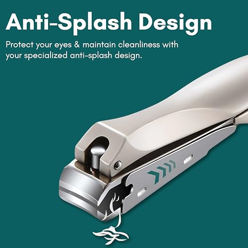 Beauté Secrets Nail Cutter Clippers With Curved Nail File, Fingernail and Toenail Clipper Cutter, Stainless Steel Nail Trimmer - Image 3