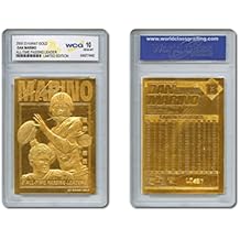 DAN MARINO 2000 23KT Gold Card NFL زعيم التمرير طوال الوقت GEM MINT 10