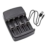 UltraCell Plus NiZn 1.6v AA AAA Rechargeable Battery Automatic Charger with 4 Independent Charging Slots and LED Indicator Function