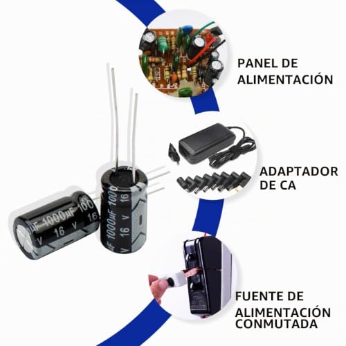 Miniatura 5 de Innfeeltech Condensadores Electroliticos De 50 Piezas 1000uf 16v Condensadores Electroliticos Radiales De Aluminio