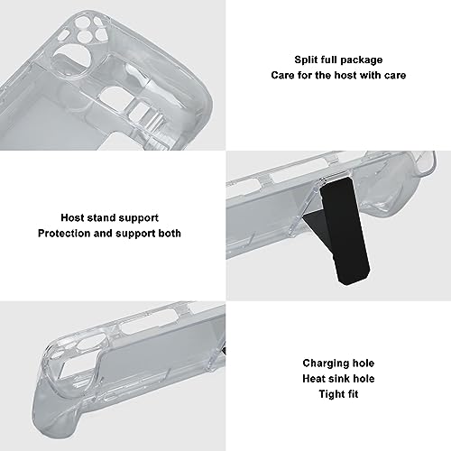 Coque Steam Deck transparente avec béquille de support intégrée - 5