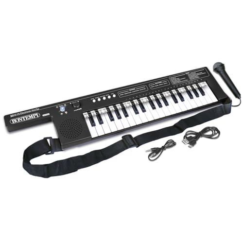 Bontempi | KeyRhythm - Keytar a 37 Tasti con Tracolla e Batteria Ricaricabile per Libertà Musicale...
