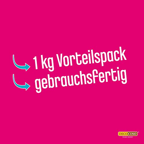 DECOCINO Fondant weiß – 1 Kilo Vorteilspack – ideal zum Verzieren von Kuchen, Torten, Cakepops – palmölfrei & vegan - Image 6