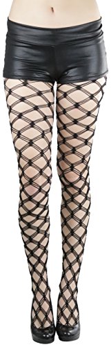 Image of ToBeInStyle Women's Large Mesh Fishnet Patterned Pantyhose Tights